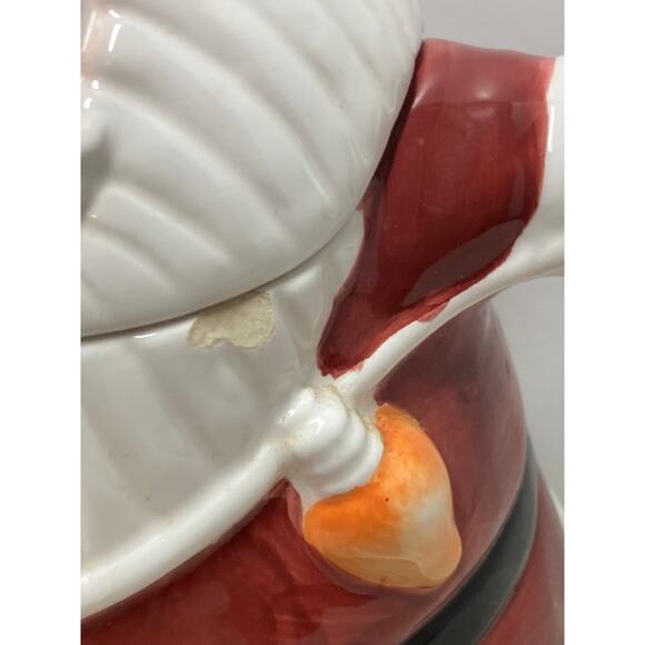 Ceramic Santa Holding Lights Cookie Jar - Asia Master Group - Christmas Item - Picture 7 of 11